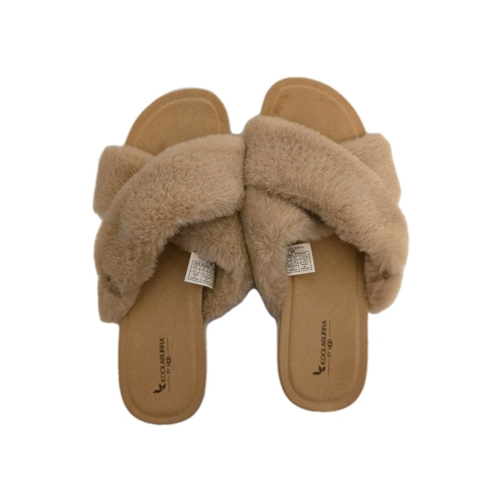 Koolaburra Shoes by Ugg Fuzz It Slippers Tan Women's Size 9.5